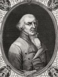 Karl Wilhelm Ferdinand, Duke of Brunswick-Luneberg, engraved by Stephane Pannemaker (1847-1930) after Rambert, from 'Histoire de la Revolution Francaise' by Louis Blanc (1811-82) (engraving) | Obraz na stenu