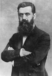 Theodor Herzl, 1903 (b/w photo) | Obraz na stenu