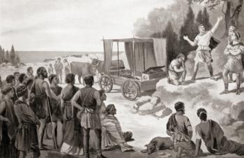 Thespis's wagon, from Hutchinson's History of the Nations, pub.1915 | Obraz na stenu