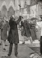 John Kensit protesting against Ritualism in 1898. John Kensit, 1853  1902. | Obraz na stenu