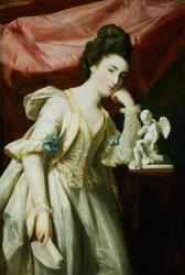 Portrait of a Lady with a Statuette of Cupid | Obraz na stenu