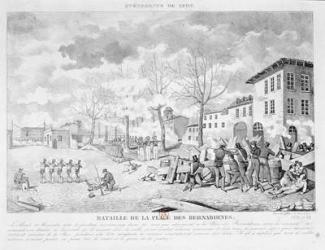 Revolt of the silk workers of Lyon, 22 November 1831, 1832 (litho) | Obraz na stenu