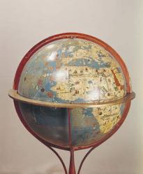 Terrestrial Globe, showing the Indian Ocean, made in Nuremberg, 1492 (detail of 158167) | Obraz na stenu