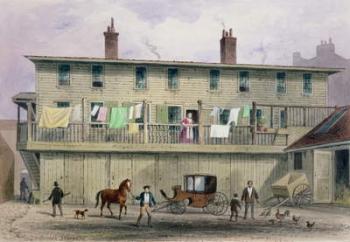 The Old Vine Inn, Aldersgate Street, 1855 (w/c on paper) | Obraz na stenu