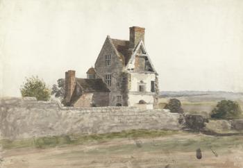 Remains of Parton Hall, Staffordshire, 1820 (w/c on paper) | Obraz na stenu