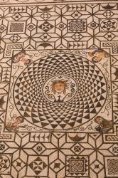 Carmona, Seville Province, Spain. Roman mosaic of Medusa in Town Hall. | Obraz na stenu