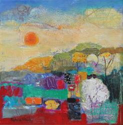 Colours of Summer 2014 acrylic/paper collage | Obraz na stenu