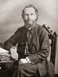 The Revd Benjamin Waugh, 1839  1908. Victorian social reformer and campaigner who founded the UK charity NSPCC. From The Review of Reviews, published 1891 | Obraz na stenu