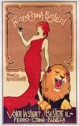 Poster advertising 'Bislieri Liqueur' 1904 (litho) | Obraz na stenu