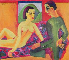 The Couple, 1923 (oil on canvas) | Obraz na stenu