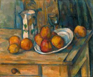 Still Life with Milk Jug and Fruit, c.1900 (oil on canvas) | Obraz na stenu