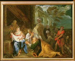 Adoration of the Magi, 1708 (oil on canvas) | Obraz na stenu