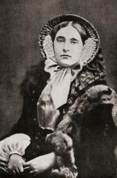Mathilde Laetitia Wilhelmine Bonaparte, Princesse Française (b/w photo) | Obraz na stenu