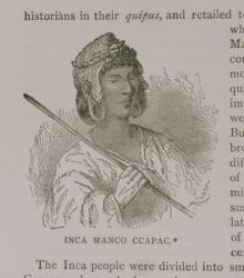 Manco Capac (c.1200 AD), from 'Narrative and Critical History of America', pub. in 1889 (engraving) | Obraz na stenu