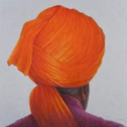Saffron Turban, 2014 (oil on canvas) | Obraz na stenu