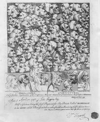 Characters and Caricatures, published in April 1743 (etching) (b/w photo) | Obraz na stenu