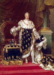 Portrait of Charles X (1757-1836) in Coronation Robes, 1827 (oil on canvas) | Obraz na stenu