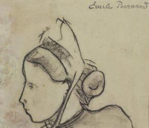 Study of a Breton Woman (pencil on paper) | Obraz na stenu