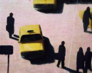 New York Taxis, 1990 (acrylic on canvas) | Obraz na stenu