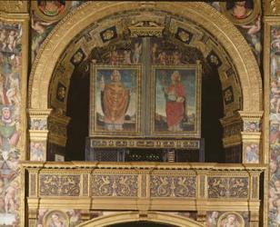 St. Bassianus and St. Ambrose, Bishop of Milan, 1507 (oil on panel) | Obraz na stenu