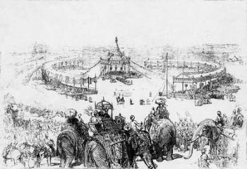 General bird's-eye view of the Imperial Durbar at Delhi, published in the Illustrated London News 10 Februrary 1877 (engraving) | Obraz na stenu