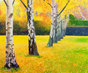 Autumn Gold (oil on board) | Obraz na stenu