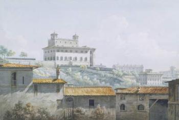 The Villa Medici, Rome, 1784 (w/c over graphite on paper) | Obraz na stenu