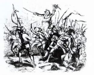 Luddite Rioters, 1811-12 (engraving) | Obraz na stenu