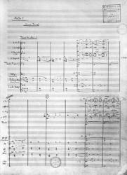 Score sheet of Act 1 of 'Pelleas and Melisande', 1902 (pen & ink on paper) | Obraz na stenu