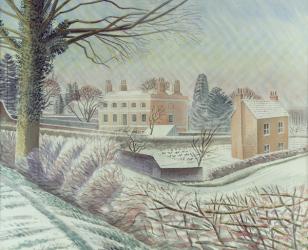 Vicarage in the snow | Obraz na stenu