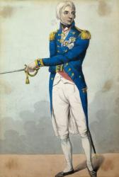 Admiral Horatio Nelson (1758-1805) (coloured engraving) | Obraz na stenu