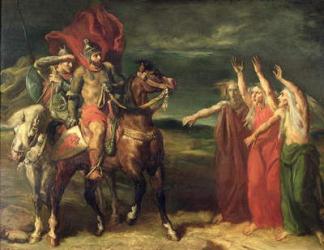 Macbeth and the Three Witches, 1855 (oil on canvas) | Obraz na stenu