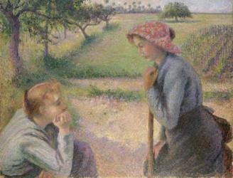 Two Young Peasant Women, 1891-92 (oil on canvas) | Obraz na stenu