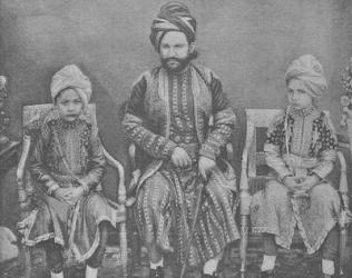 Son-in-Law and Grandsons of Sultan Shah Jahan, Begum of Bhopal (engraving) | Obraz na stenu