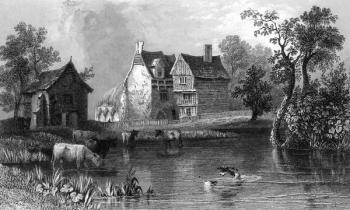 Beleigh Abbey, near Maldon, Essex, engraved by Charles Mottram, 1832 (engraving) | Obraz na stenu