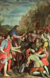 The Entry of Christ into Jerusalem (oil on panel) | Obraz na stenu