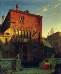 The House of Othello, the Moore in Venice, 1856 (oil on canvas) | Obraz na stenu