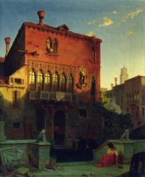 The House of Othello, the Moore in Venice, 1856 (oil on canvas) | Obraz na stenu