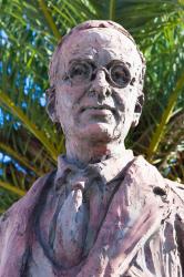 Monument to Blas Infante, Niebla, Huelva Province, Andalusia, southern Spain. Blas Infante Pérez de Vargas 1885 - 1936. Andalusian politicain, know as Padre de la Patria Andaluza, or Father of the Andalusian Nation. | Obraz na stenu