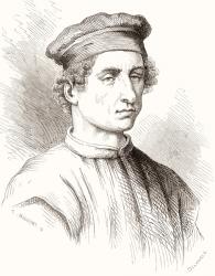 Benozzo Gozzoli, c. 1421  1497. Italian Renaissance artist. From Histoire des Peintres, École Florentine, published 1876 (litho) | Obraz na stenu