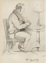 Portrait of Thomas Ingoldsby, from 'The Ingoldsby Legends' by Thomas Ingoldsby, published by Richard Bentley & Son, 1887 (litho) | Obraz na stenu