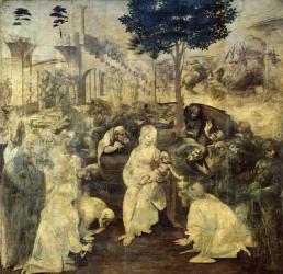 The Adoration of the Magi, 1481-2 (oil on panel) | Obraz na stenu