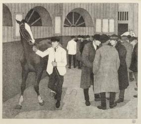 Horse Dealers at the Barbican, 1921 (litho) | Obraz na stenu