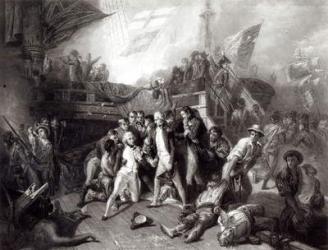 The Death of Nelson (engraving) (b/w photo) | Obraz na stenu