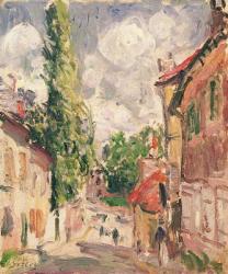 Road in a Village (oil on canvas) | Obraz na stenu
