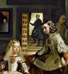 Las Meninas or The Family of Philip IV, c.1656 (oil on canvas) (detail of 405) | Obraz na stenu