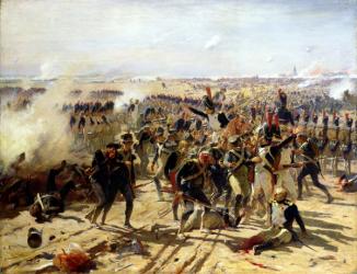 The Battle of Essling, May 1809 (oil on canvas) | Obraz na stenu