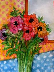 Flowers in vase | Obraz na stenu