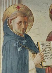 The Madonna delle Ombre, detail of St. Dominic, 1450 (fresco) | Obraz na stenu