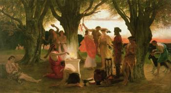 A Greek Festival (oil on canvas) | Obraz na stenu